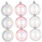 RORPOIR 60 STK Bunte Kugel dekorative Kugel Baumkugel hängende Weihnachtskugel befüllbare runde Kugeln weihnachtsdeko Tannenbaum Kugeln Kugelornamente dekorative Kugelanhänger Plastik