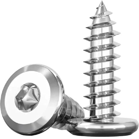 Tornillos autorroscantes hexagonales de acero inoxidable M2-M8 Tornillos de cabeza plana y delgada grandes, 10 Uds., M8x20mm