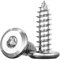 Tornillos autorroscantes hexagonales de acero inoxidable M2-M8 Tornillos de cabeza plana y delgada grandes, 10 Uds., M8x20mm