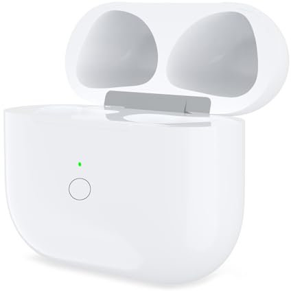 Meliif Carcasa de Carga inalámbrica para Air Pods 3, Reemplazo Original, Wireless Charging Case con Botón de Sincronización Bluetooth(Auriculares no incluidos)