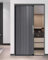 Porte Accordéon Interieur Porte Pliante Intérieure avec Serrure et Clé, Porte Coulissante Rétractable en Métal, Porte Accordéon pour Chambre à Coucher, Porte D'intimité de Cuisine avec Quincaillerie(S