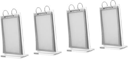 DIYEAH 4-teiliger Supermarkt-menü-display-ständerhalter Mit Acryl Für Den Restaurantgebrauch