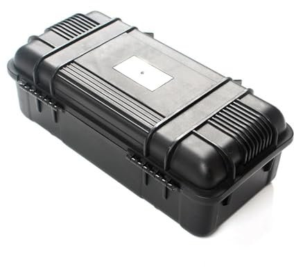 Heimvita Robuster Transportkoffer, Wasserdicht, Hartschale mit Rasterschaumstoff, Schwarz (GC-3)