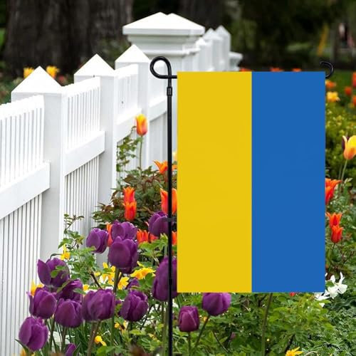 Bandiera dell'Ucraina Giardino Ucraina Bandiere nazionali Blu Giallo Resistente Cartello da cortile Bandiere su entrambi i lati Bandiere decorative per interni ed esterni