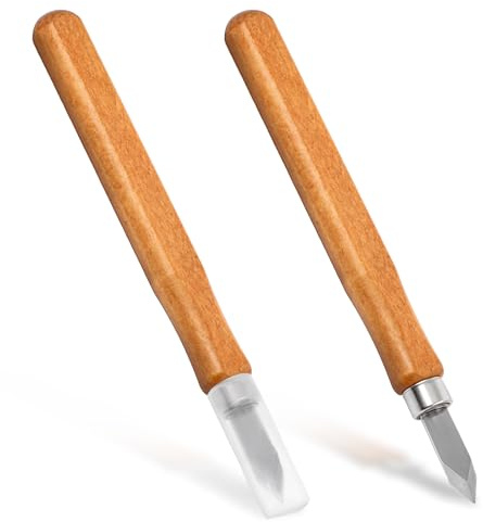 Anreißmesser Mit Beidseitigem Anschliff, Markiermesser Anreißwerkzeug Mit Rotbuchen-Griff Markierungsmesser Holzbearbeitungswerkzeug Für Tischler Zum Ritzen Von Holz Beidhändige Nutzung