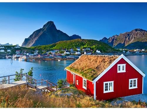 Puzzles 1000 Pieces for Adults jigsaw puzzles for adults 1000 Piece Puzzle Challenging Game for The Whole for Women, Gifts for Men, Theme:Norway Lofoten Islands