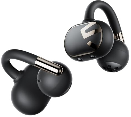 SoundPEATS Clip1 Open-Ear Auricolari, con Hi-Res e LDAC, Audio Dolby, Autonomia di 40 Ore, Ricarica Rapida, Bluetooth 5.4, Connessione Multipla, IPX5, Rilevamento Uso, PeatsAudio APP
