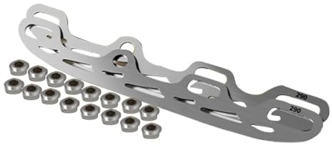 MotiveTech Hochwertige Ersatzkufen Aus Edelstahl für Eislaufschuhe, Vielseitiges Zubehör für Eishockey Und Inlineskates, 2 Teiliges Set