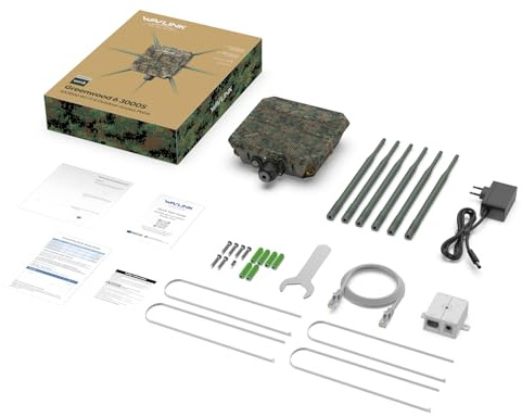 Domary Routeur WiFi Extérieur 3000M Double Bande Wi-FI 6 Point D'accès étanche pour 256 Appareils Routeurs WiFi Voyage Internet sans Fil (Prise UE)