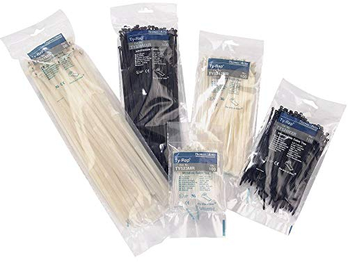 ABB Nylon 66 Kabelbinder Kabelbinder 6,9 mm x 224mm, Packung a 50 Stück
