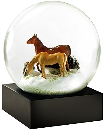 CoolSnowGlobes Horses Cool Snow Globe