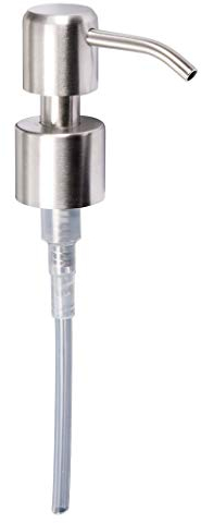 Kapitan Seifenpumpe Edelstahl für 22 mm Gewinde Flasche Seifenspender, Gebürstetes Finish (1)