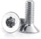 Tornillos de cabeza plana M4 Star, tornillos para madera Torx/Star Drive de acero inoxidable 304, 50 piezas/paquete(M4×12mm)