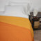 Trapuntino Copriletto Singolo, Made in Italy - Trapuntato Doubleface Mezza Stagione, Coperta Bicolore Primaverile in Morbida Microfibra (Arancio/Giallo)