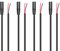 RIEEYOCA Reemplazo de conector hembra de 3,5 mm a extremo abierto de cable desnudo, cable de audio estéreo de 2 polos TS de 1/8 para cable de reparación de micrófono de auriculares, 1M (4 piezas)