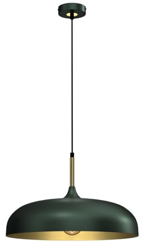 Eko-Light Milagro LINCOLN GRÜN/GOLD Pendelleuchte 1xE27 45cm Deckenleuchte Deckenlampe Hängeleuchte