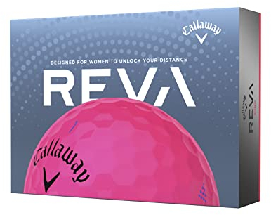 Callaway REVA Golfbälle (EIN Dutzend) (Version 2023, Rosa)