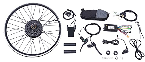 Elektrofahrrad Umbausatz|24 Zoll 36V 500W E-Bike Conversion Kit, Umbau Motor Kit E-Bike Radfahren Nabe Umwandlung Dual Mode Controller|30-35KM/H (Hinterrad)