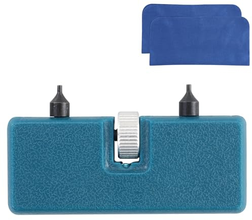 HXMJIED Watch Back Remover Tool,With Watch Cleaning Cloth,Watch Battery Replacement Kit,Watch Case Back Opener Repair Remover Holder Tool,Adjustable Watch Back Case Cover Opener Remover