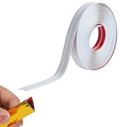 3M/10FT Inside & Outside Corner Trim, Peel and Stick Wall Molding Trim, Flexible Corner Angle Trim, Self Adhesive Wall Corner Guard Edge Protector for Windows, Tables & Corners (2CM/Bright White)