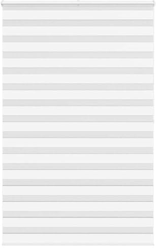 vidaXL Zebrarollo Weiß 150x200 cm Stoffbreite 145,9 cm Polyester, Zebra-Rollo, Doppelrollo, Zebra-Jalousie für Fenster, Doppelrollo, Zebra-Rollo