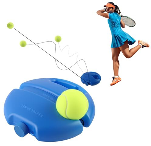 CIYIN Tennis Trainer Set con 1 Palline da Tennis Rebound, Comodo Tennis Trainer per l’Allenamento Tennis Autonomo di Adulti, Bambini e Principianti