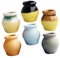 Milisten 1 Set Lifelike Ceramic Flower Pots Miniature Vases for Windowsill Decorations for Playrooms and Dollhouses Durable and Safe Pottery