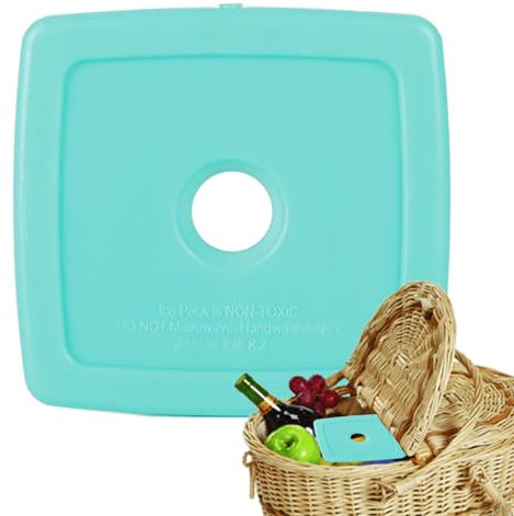 Packs de hielo de lonchera, paquetes de congelador para loncheras, Pack Pack Pack para la lonchera, Caja fría, equipo de cocina de campamento, accesorios para el campamento para el trabajo de pesca de