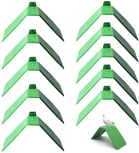 10 pezzi di supporto per posatoio per uccelli, in plastica leggera, supporto per piccione, accessori per gabbie per uccelli, pappagalli, colomba