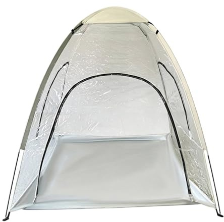 Wsymxuo Transparentes PVC-Zelt Faltbar Faltbares Durchsichtiges Zelt Wetterfest Kuppelzelt für Garten