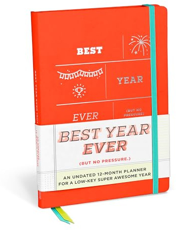 Knock Knock Best Year Ever Large Hardcover Planner: Undated 12-Month Planner