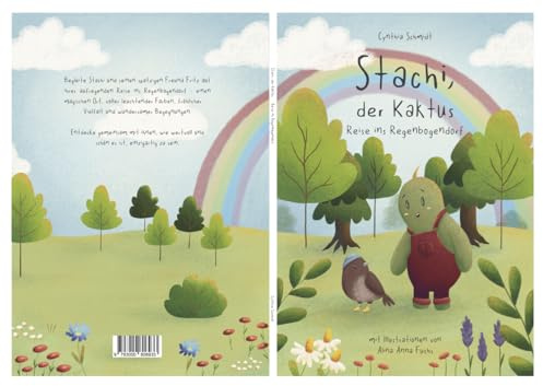 Stachi, der Kaktus - Reise ins Regenbogendorf Kinderbuch über Akzeptanz, Diversität und Selbstliebe - für Kinder ab 4 Jahren, kunterbunt illustriertes Vorlesebuch