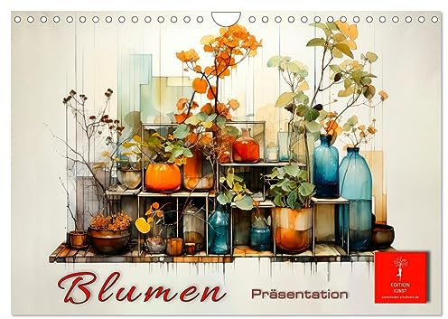 Blumen Präsentation (Wandkalender 2026 DIN A4 quer), CALVENDO Monatskalender: Blumen Präsentation - bezaubernde Blumen, künstlerisch gestaltet. (CALVENDO Natur)