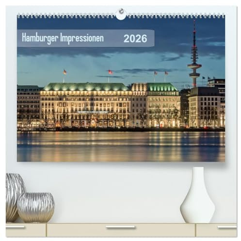 Hamburger Impressionen 2026 (hochwertiger Premium Wandkalender 2026 DIN A2 quer), Kunstdruck in Hochglanz: Impressionen aus Hamburg (CALVENDO Orte)