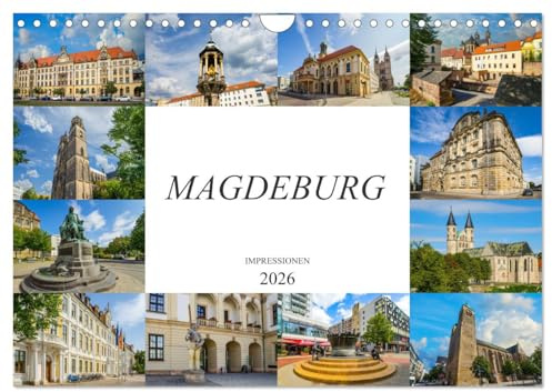 Magdeburg Impressionen (Wandkalender 2026 DIN A4 quer), CALVENDO Monatskalender: Zu Besuch in der Hauptstadt von Sachsen-Anhalt (CALVENDO Orte)