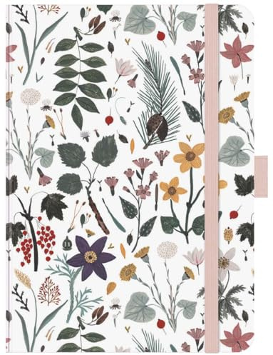 Premium Timer Midi Botanical Study 2025: Buchkalender - Terminplaner mit hochwertiger Folienveredelung und Prägung. 11 x 15,5 cm