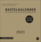 Bastelkalender 2023 Premium gold groß. Blanko-Kalender zum Basteln mit extra Titelblatt für eine persönliche Gestaltung. Foto- und Bastelkalender 2023.