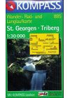 St. Georgen - Triberg: Mit Kurzführer, Radwegen und Loipen. 1:30000 (KOMPASS Wanderkarte)