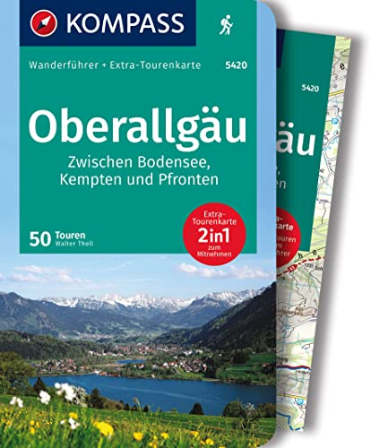 KOMPASS Wanderführer Oberallgäu, 50 Touren zwischen Bodensee, Kempten und Pfronten, mit Extra-Tourenkarte: GPS-Daten zum Download