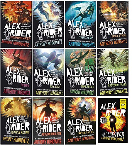 Alex Rider 12 Books Collection Set By Anthony Horowitz (World Book Day Undercover Four Secret Files & More From Alex Rider Series)