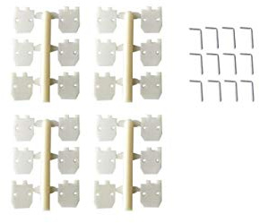 Ruderscharnier VE12 11,2x11,2mm - Abmessungen: 11,2 x 11,2mm; Stückzahl: 12