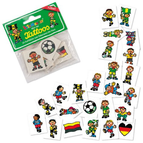 Lutz Mauder Lutz mauder7262 Fußball Mini Tattoo Set (eine Größe, 24)