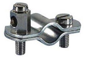 Geakv Erdungsrohrschelle, ½ Zoll, Silber, Rohrschelle, Schelle