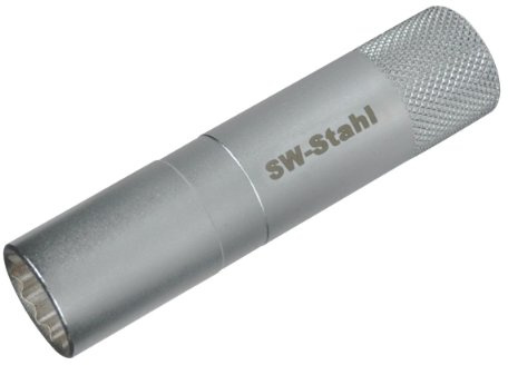 SW-Stahl Bougie Douille SW 16 mm 3/8, 12 pans, 03146sb
