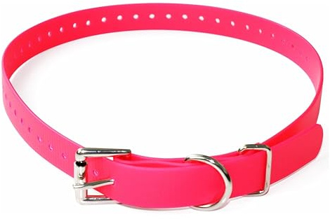 Educator BioThane Collier pour Chien imperméable, inodore, Boucle en métal et Anneau en D, réglable pour Un Ajustement personnalisé, Frais et Confortable, pour Chiens de Petite, Moyenne ou Grande