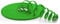 5m - CAT6 flat network patch cable (green - 1 piece) 1000 Mbit/s Gigabit LAN flat cable CAT.6 Slim Micro installation cable