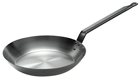 Garcima 88220 Lyonnaise-Sartén Poco Profunda Resistente con un asa, 20 cm, Acero, Negro