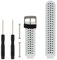Bracelet de rechange HONECUMI pour montre connectée Garmin Forerunner 230 / 235 / 620 / 630 / 735XT - Taille unique - Avec accessoires, blanc/noir