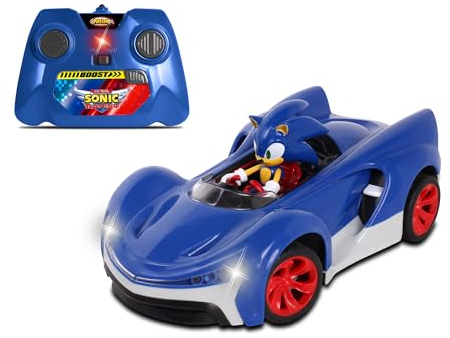 SONIC NKK611 Hedgehog Coche con Control Remoto, Multicolor, Niños unisex.