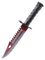 ariknives - Bajonett Knife Counter Skin Knife CS GO Strike Messe Jagdmesser taktisches Überlebens Camping Werkzeug Bayonet (Autotronic)